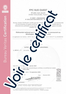 voir le certificat QUALIOPI